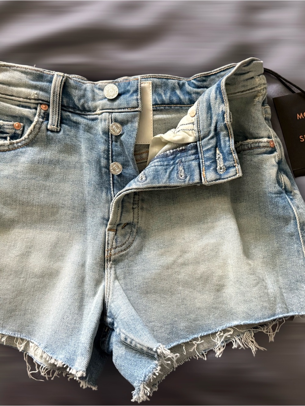MOTHER True Confessions- Size 25 Denim Cutoff Shorts - Picture 6 of 8